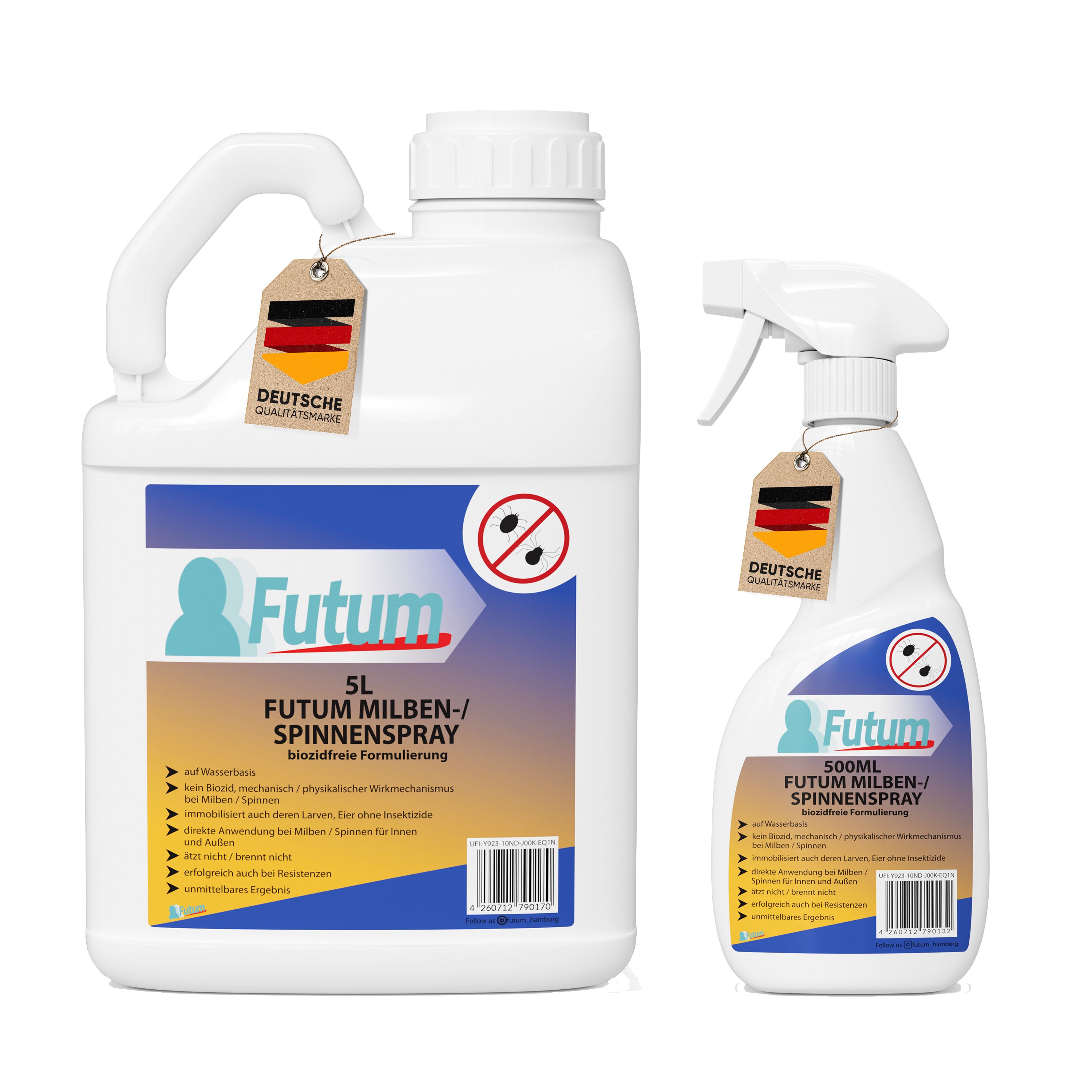 Bild von FUTUM 5L + 500ml Milben- / Spinnenspray