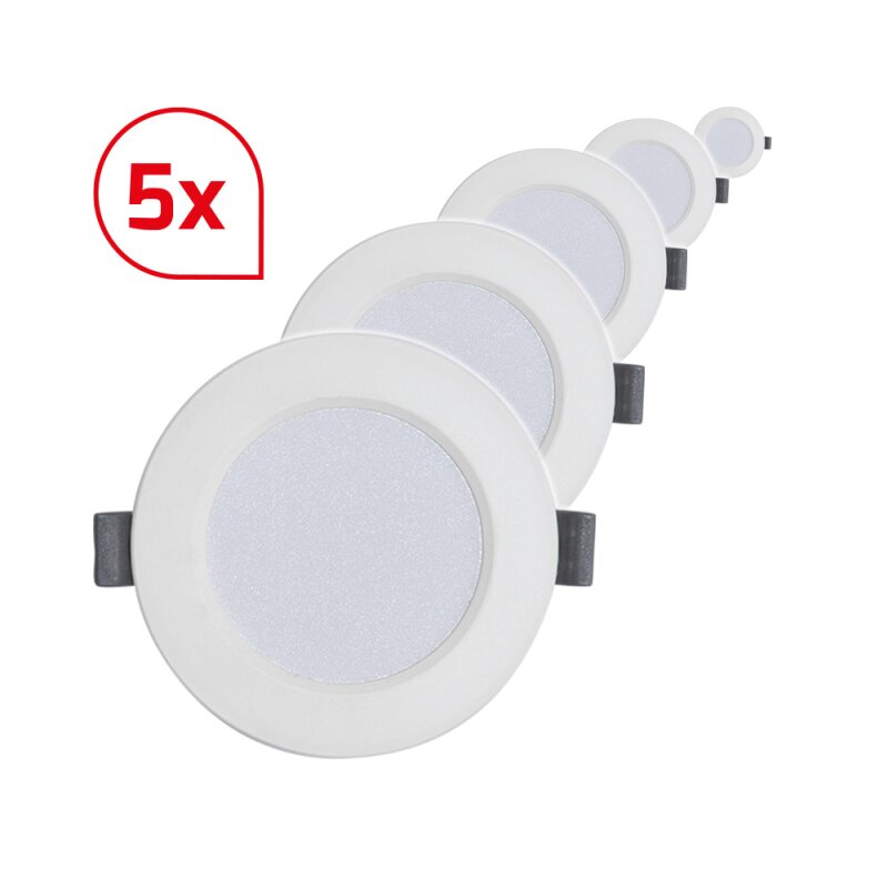 Bild von DOTLUX LED-Downlight CIRCLEflat 4W 4000K inkl. Treiber Bundle 5 Stueck - 600094