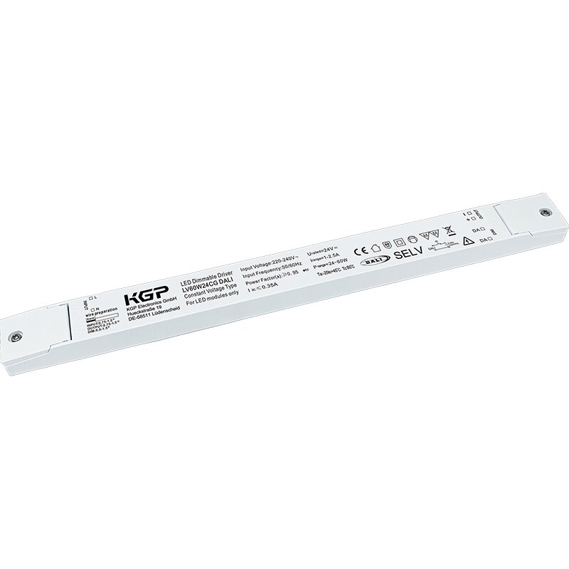 Bild von LED-Netzteil CV 24V DC 24-60W 1-2,5A dimmbar DALI 2 IP20 linear - 5219-1