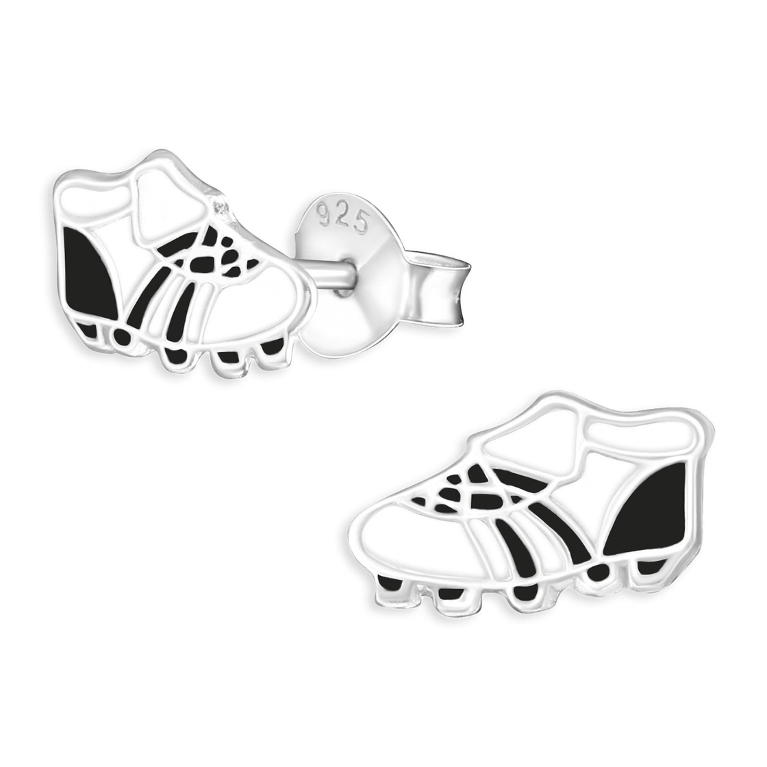 Bild von Monkimau Paar Ohrstecker Fussball Schuhe Kinder Ohrringe aus 925 Silber (Packung)
