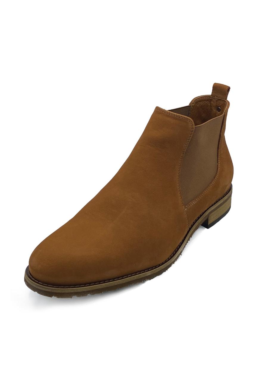 Bild von Hollert Herren Stiefelette Modell 702 Veloursleder Classic Schuhe Chelseaboots