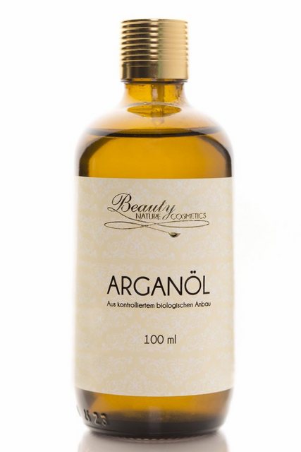 Bild von Beauty Nature Cosmetics Gesichts-Reinigungsöl Arganöl, Parfümfrei, Kaltgepresst, Ohne Zusätze, 1, Für alle Hauttypen