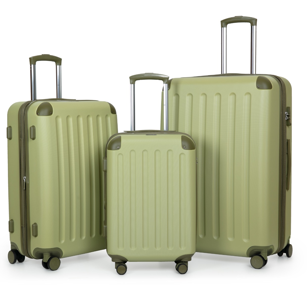 Bild von Spree - 3er Koffer-Set Hartschale Special Edition KIWI matt, TSA, (55cm, 68cm & 77cm)