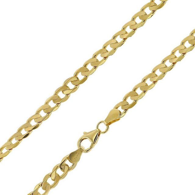 Bild von trendor 51630 Halskette Panzer Gold auf Silber 925 Breite 5 mm