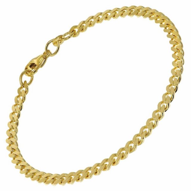 Bild von trendor 51874 Armband Gold 333/8K Flachpanzer-Armband 4,1 mm breit