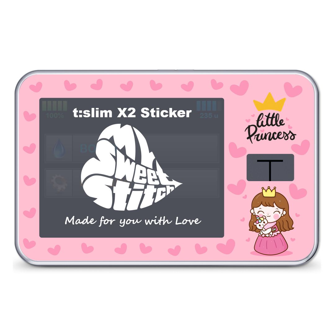 Bild von MySweetStitch | Tandem t:slim X2 Sticker | Little Princess