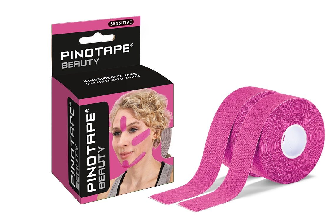 Bild von Pino Kinesiologie-Tape Pinotape Sensitive Tape Beauty kosmetisches Tape Pink 2 x 5m x 2,5cm Sensitive, kosmetisch