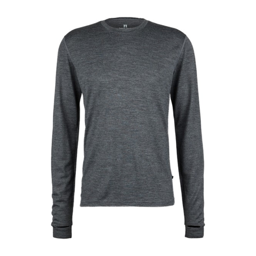 Bild von Bequeme Merinounterwäsche von Heber Peak: Merino190 RootHe L/S in Grau