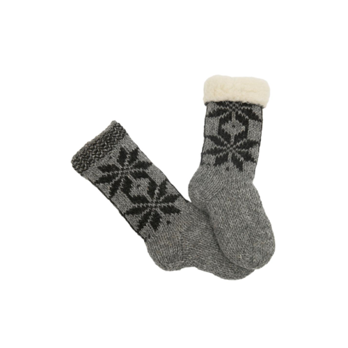 Bild von Hollert Handgestrickte Merino Wollsocken gefüttert Modell 2, Größe 36/37