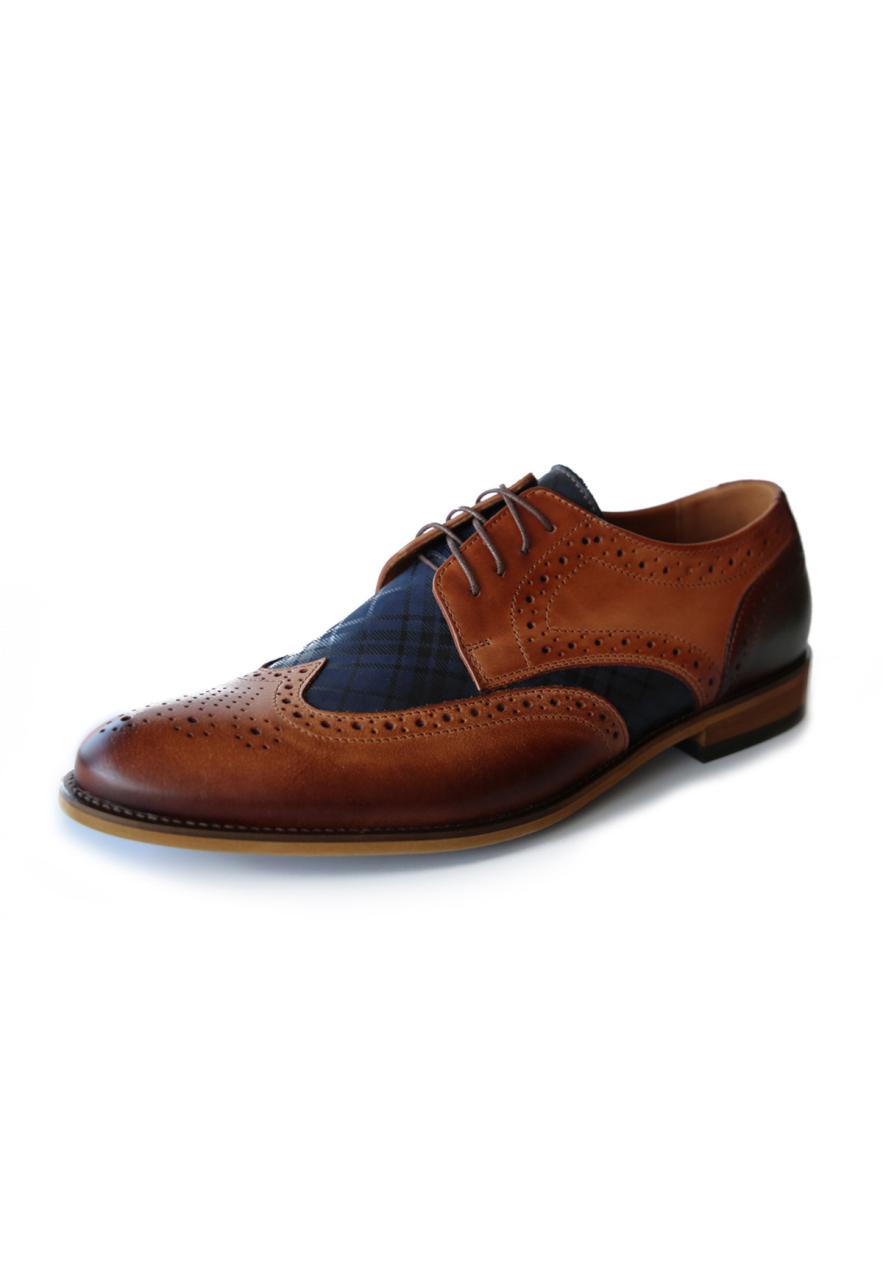Bild von Exclusive leather shoes GAMBINO Model 507 Schuhgröße: EUR 42 | Farbe: Blau
