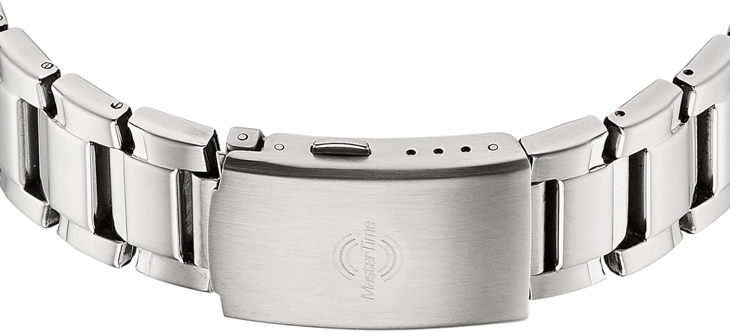 Bild von Master Time MTGA-10857-21M Funkuhr für Herren Super Power Stahl/Schwarz