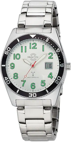 Bild von MASTER TIME Funkuhr »Super Power Sporty, MTGA-10859-41M«, Armbanduhr, Quarzuhr, Herrenuhr, Datum, Leuchtzeiger