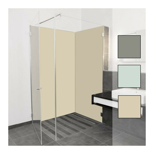 Bild von Fugenlose Bad Duschrückwand - Aylo Premium TopX GLASS