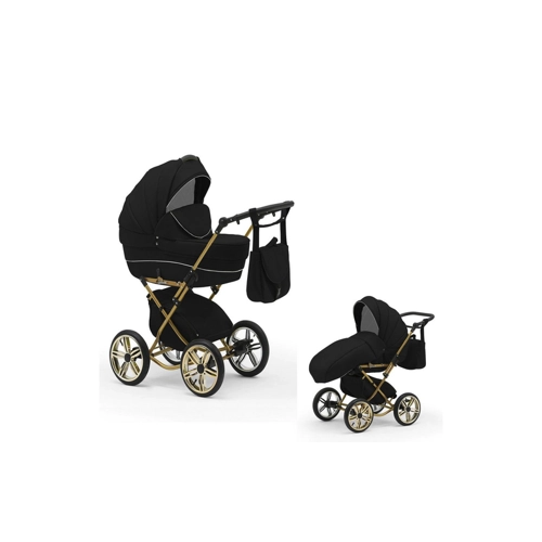 Bild von BabyMerc Kombi-Kinderwagen Sorento Gold 2 in 1