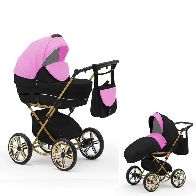Bild von BabyMerc Kombi-Kinderwagen Sorento Gold 2 in 1 inkl. Sportsitz und Zubehör in 30 Farben