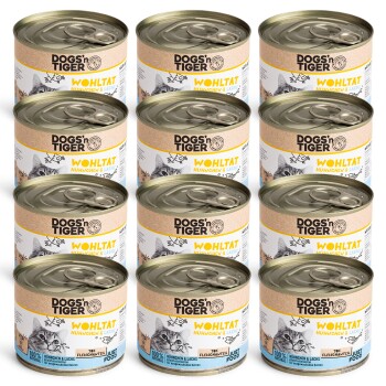 Bild von Dogs’n Tiger Adult Premium Katzenfutter, Wohltat, Katzen Nassfutter, Getreidefrei, Huhn & Lachs