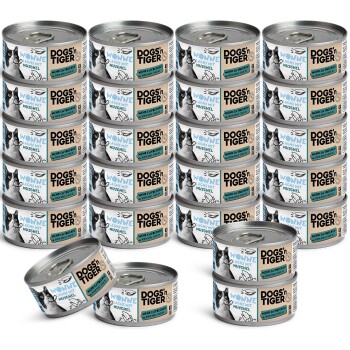Bild von Dogs’n Tiger Adult Premium Katzenfutter Wonne, Nassfutter, Getreidefrei, Lachs & Muscheln