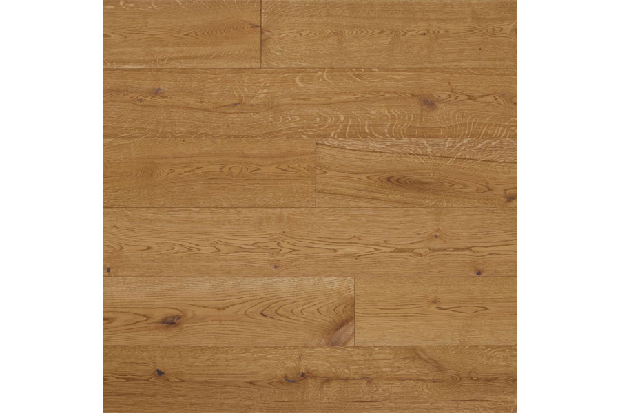 Bild von 3-Schicht Eiche Parkett, Landhausdiele, Rustikal, 14 x 190 x 1900 mm, gebürstet, geölt Farbe: Castle Brown (2,888 m²/PE)