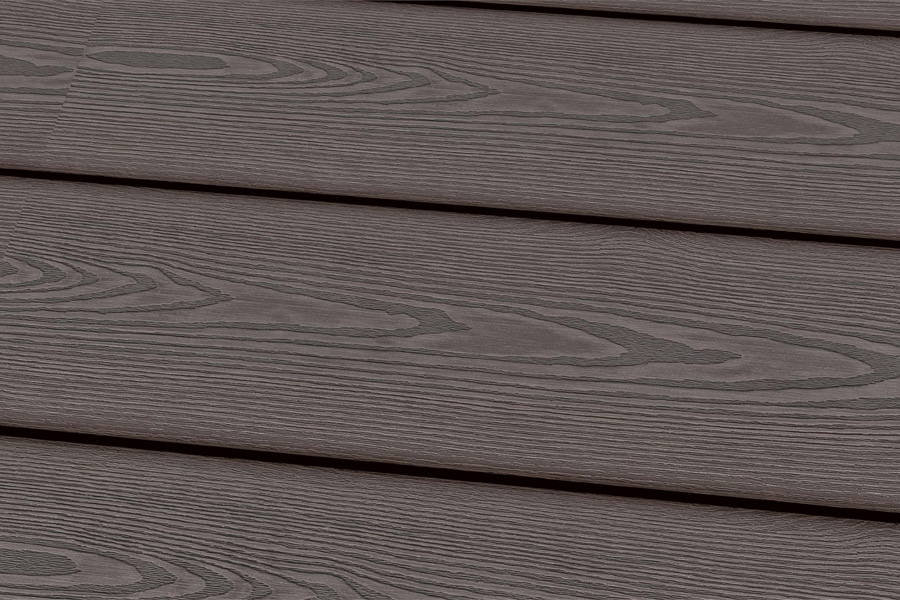 Bild von WPC Terrassendiele, Massivdiele, hellgrau Holzstruktur, 22 mm (Stärke) x 143 mm (Breite), 3D Oberfläche Länge 3,60 m