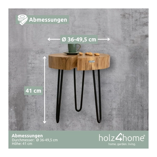 Bild von Holz4home Couchtisch aus einer Baumscheibe