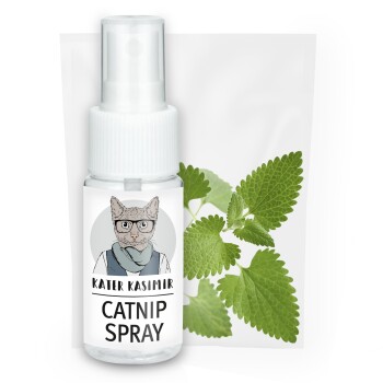 Bild von Kater Kasimir Katzenminze-Spray. Rein natürlich im 30ml Pumpzerstäuber