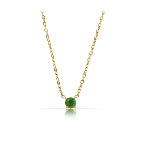 Bild von Made by Nami Kette mit Anhänger Edelstein Kette Gold für Damen