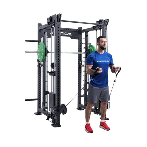 Bild von ATLETICA Power Rack R8-Bradley mit Kabelzugstation