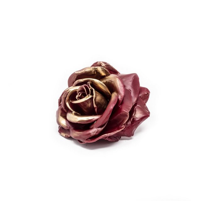 Bild von Trockenblume 10er-Set Wachsrose - Bord Blush Gold, Primera, Höhe 20 cm