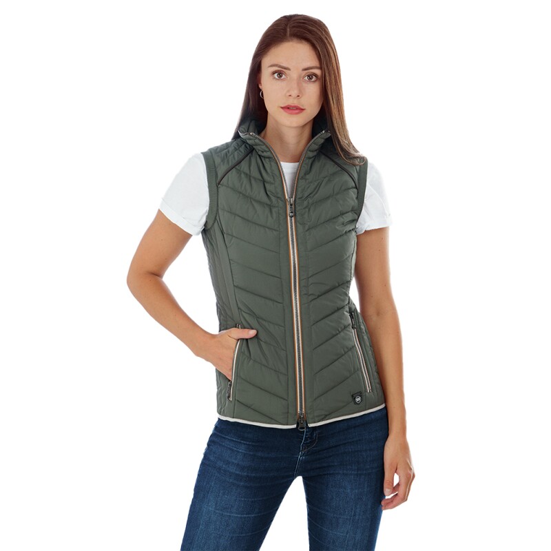 Bild von Knuffelwuff Damen Weste Riverside khaki 38 - EU