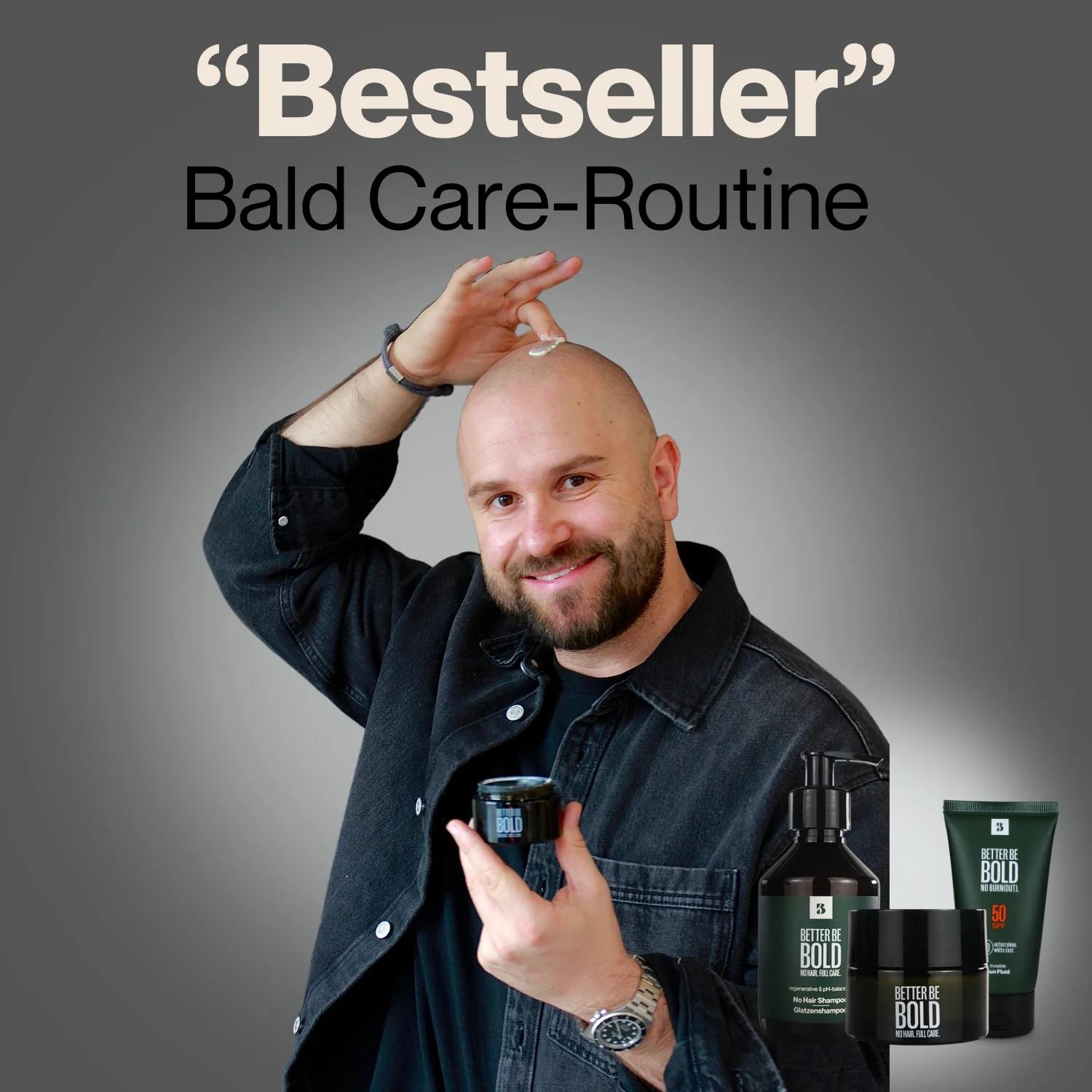 Bild von ,,BESTSELLER" Glatzenpflege-Routine mit UV-Schutz