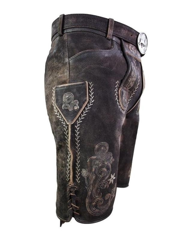 Bild von Kurze Wildbock Lederhose Alex