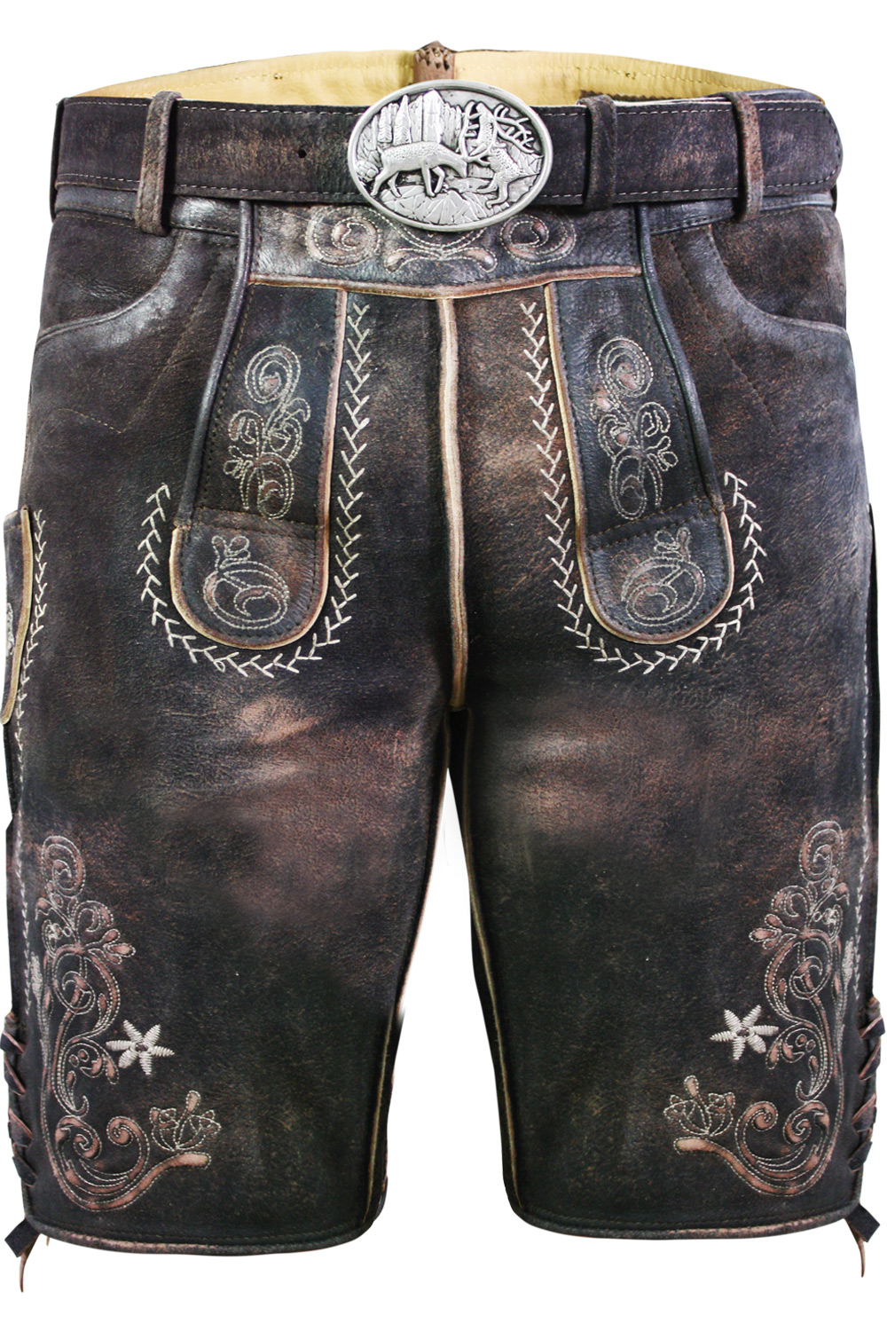 Bild von Kurze Wildbock Lederhose Alex