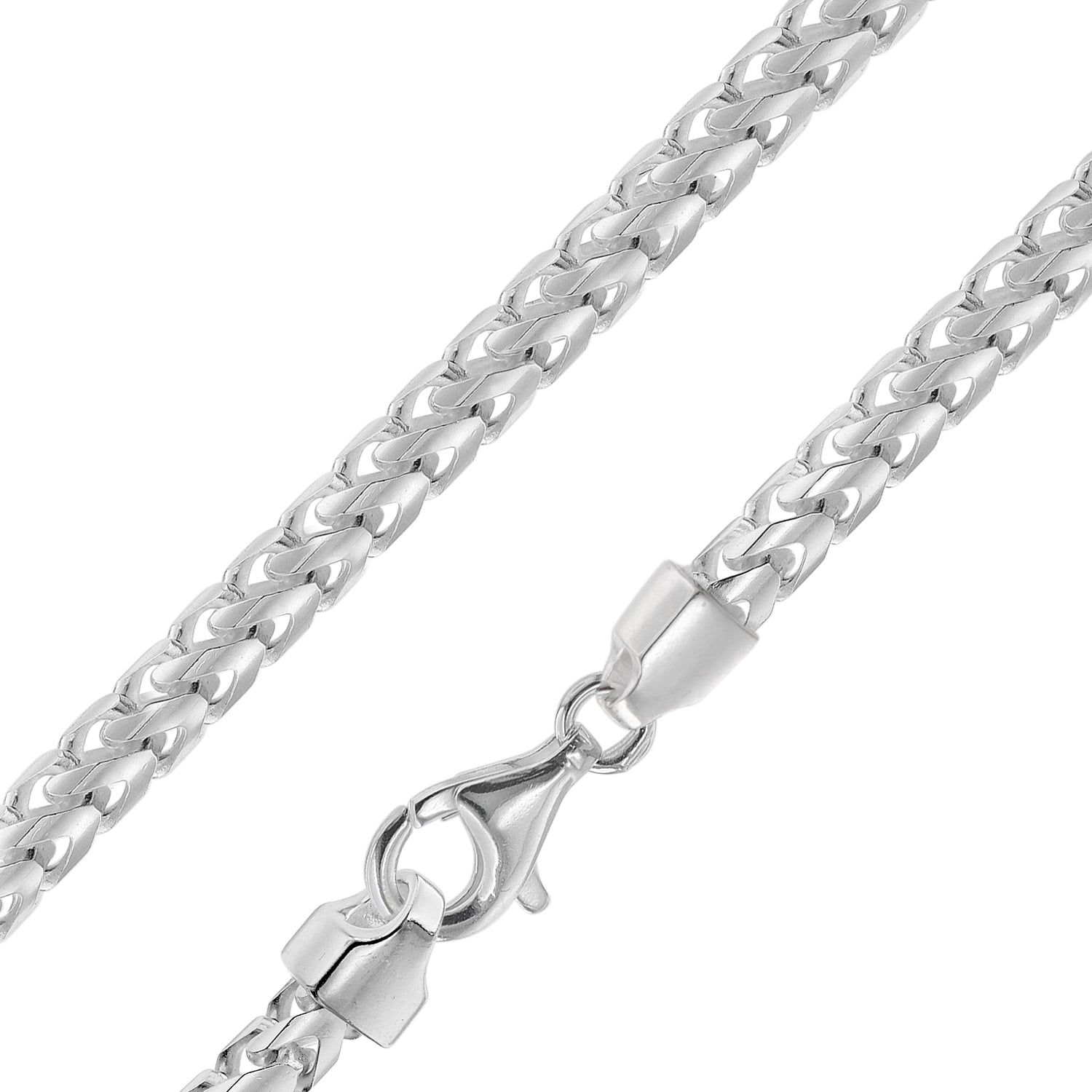 Bild von trendor 41149 Halskette für Männer Silber 925 Fuchsschwanzkette 4,3 mm breit
