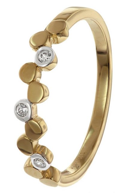 Bild von trendor 41360 Damenring Gold 333 mit Zirkonia