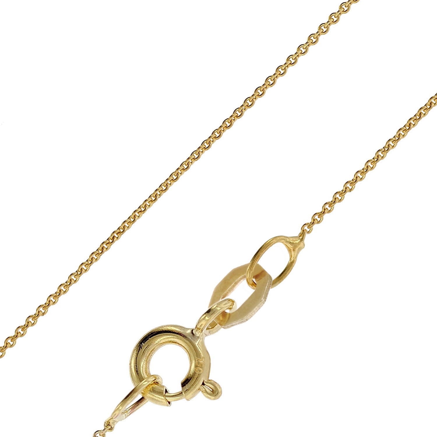 Bild von trendor 41814 feine Ankerkette für Anhänger 18 Karat Gold 750 0,8 mm breit