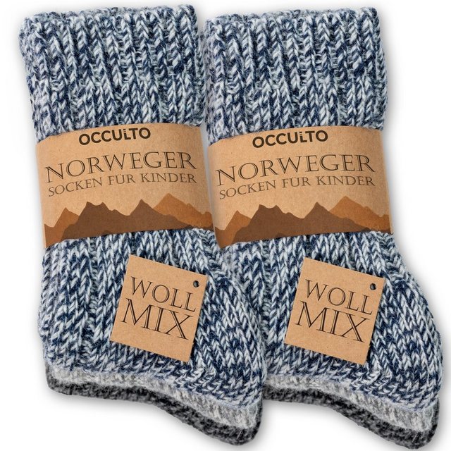 Bild von OCCULTO Kuschelsocken Occulto Kinder Wollsocken 6er Pack (Modell: Niki) (6-Paar)