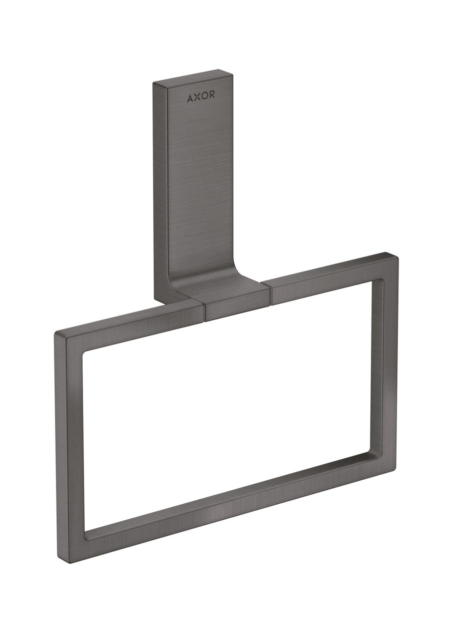 Bild von hansgrohe AXOR Universal Rectangular	1 x HandtuchringProduktdetails:	Wandmontage	Material: Metall	schwenbar	verdeckte Befestigung	inkl. Befestigungsmaterial	Bohrabstand: 35 mm	Durchmesser Bohrloch: 6 mm
