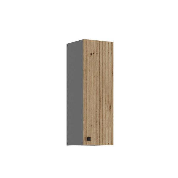 Bild von Küchen-Preisbombe Hängeschrank 30 cm Küche AVA Eiche Artisan Lamellen Optik Küchenzeile Einbauküche