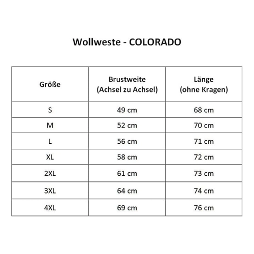 Bild von Hollert Wollweste Colorado Anthrazit - Größe M