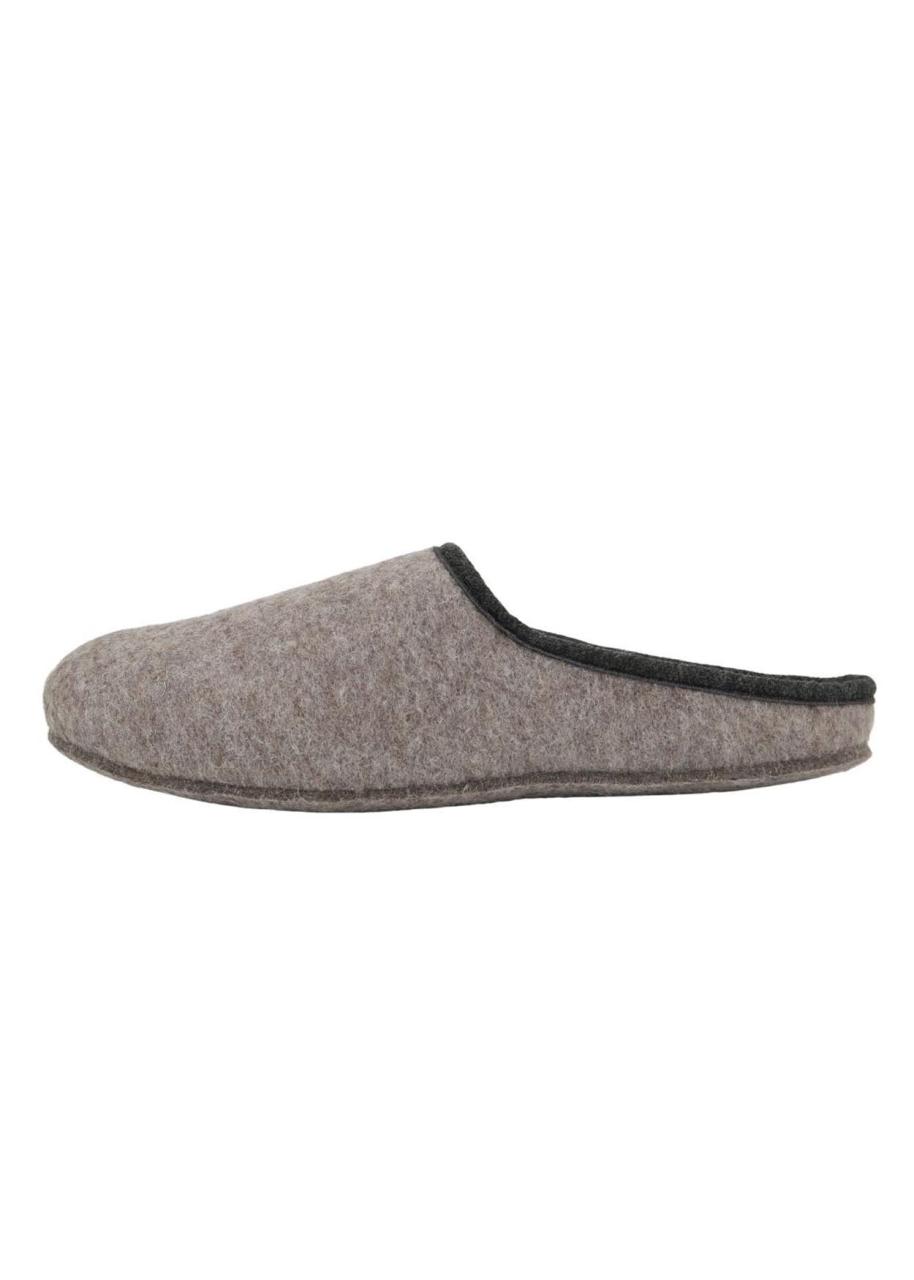Bild von Hollert Filzpantoffeln Fynn Herren Slipper Puschen Schlappen federleichte gemütliche warme Schuhe Größe 45 EU, Farbe Beige