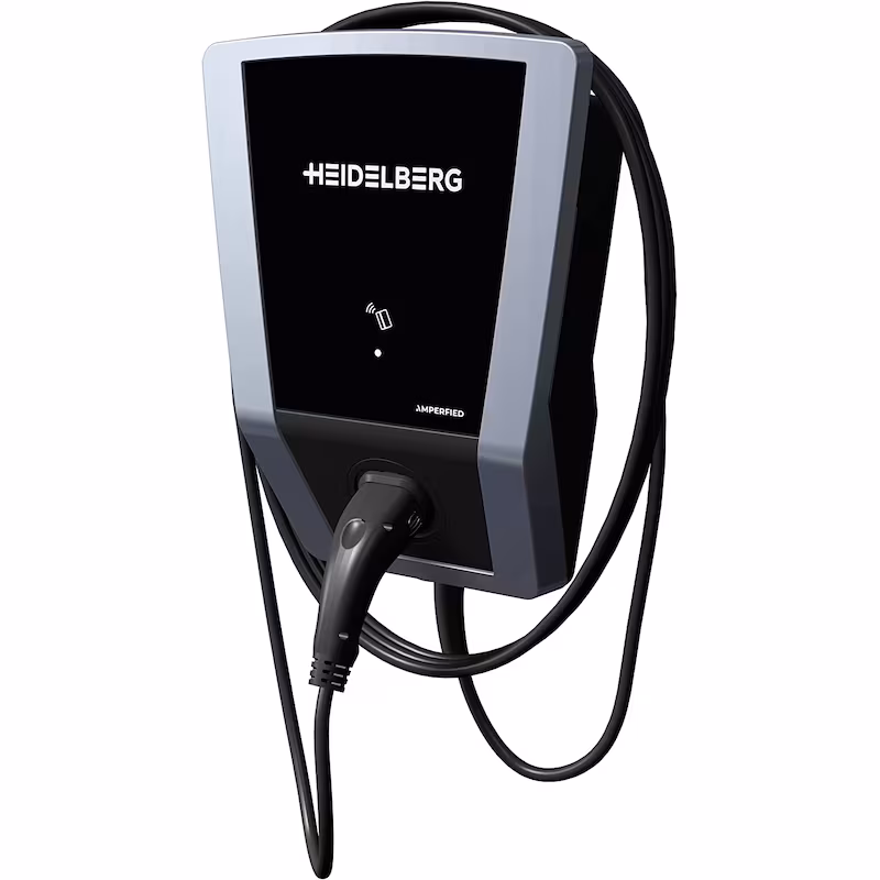 Bild von HEIDELBERG Wallbox 11 kW mit App und RFID-Karten inkl. 5 m Ladekabel. EV Charger Made in Germany. Smarte Ladestation Connect.Home für Elektrofahrzeuge. Optional 5 Jahre Garantie.