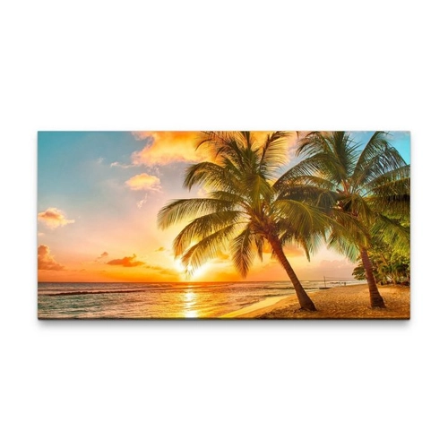 Bild von Möbel-direkt.de Leinwandbild Palmenstrand 50x100cm