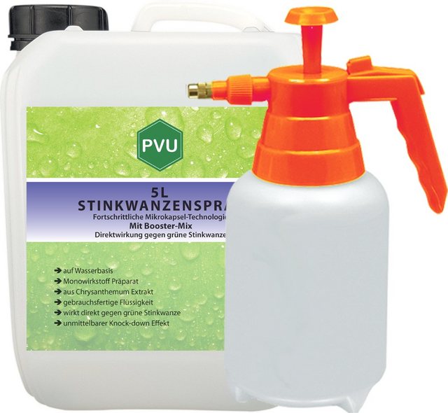 Bild von PVU Insektenspray Stinkwanzen / Wanzen Bekämpfung, 5 l, Booster Mix, unmittelbarer Knock-down Effekt