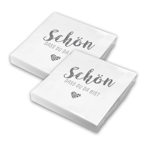 Bild von itenga Servietten "Schön, dass du da bist"