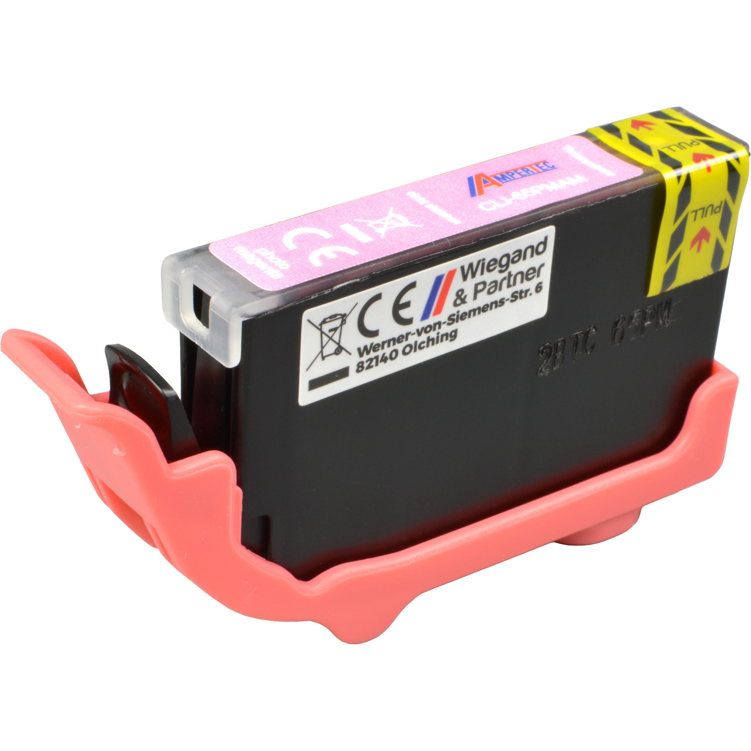 Bild von Ampertec Tinte ersetzt Canon CLI-65PM  4221C001  photo magenta (M), Druckerpatrone