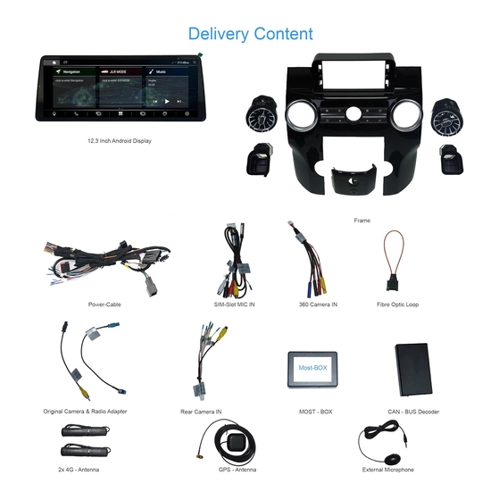 Bild von Kompatibel mit: Land Rover Discovery 4 Bosch 12,3" Touchscreen Android GPS Navi CarPlay