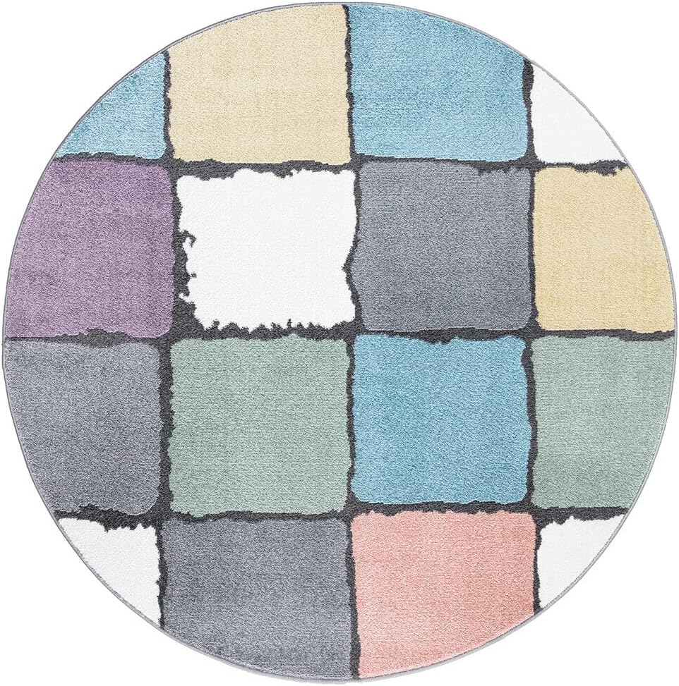 Bild von carpet city Teppich Kinderzimmer - Jugendzimmer-Teppich - 160x230 cm - Multi - Modern Streifen-Muster - Kinderteppich Kurzflor - Moderner Teenager-Teppich