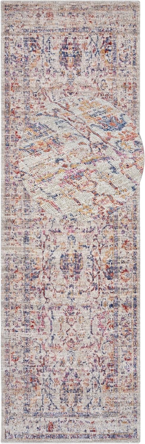 Bild von Nouristan Luxor In- & Outdoor Teppich Orient – Orientalischer Flachgewebe Vintage Used Look Waschbar Wetterfest & UV-beständig für Balkon, Terrasse, Garten, Wohnzimmer – Gold, 155x235cm