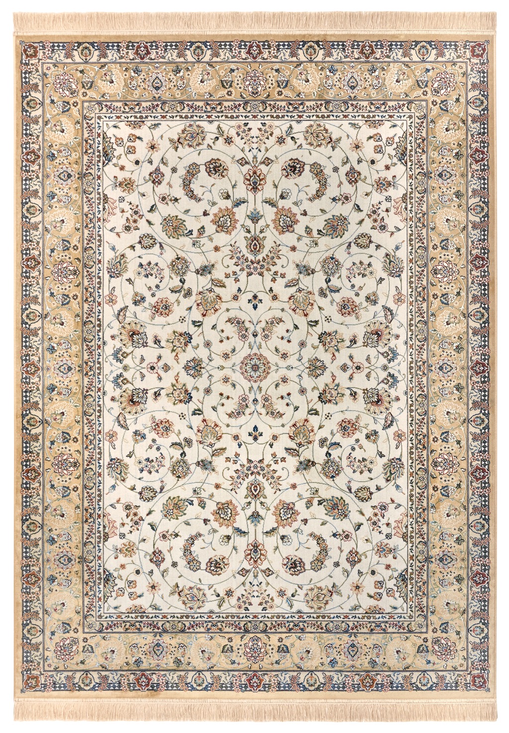 Bild von freundin Home Collection Djamila Orientalischer Teppich – Orientalisch Kurzflor Wohnzimmerteppich Weicher Orient-Teppich Klassisch für Schlafzimmer, Esszimmer, Wohnzimmer, Flur – Creme, 13