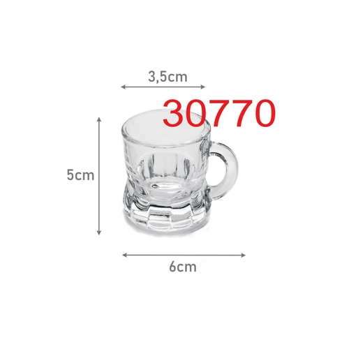 Bild von Carlso Schnapsglas 770 mit Henkel im Mini Bierkrug-Design